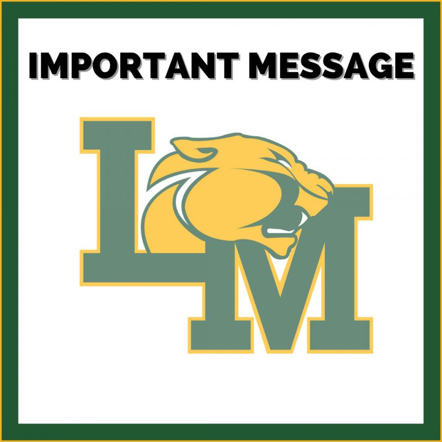 LM logo in center with "Important Message" written at the top